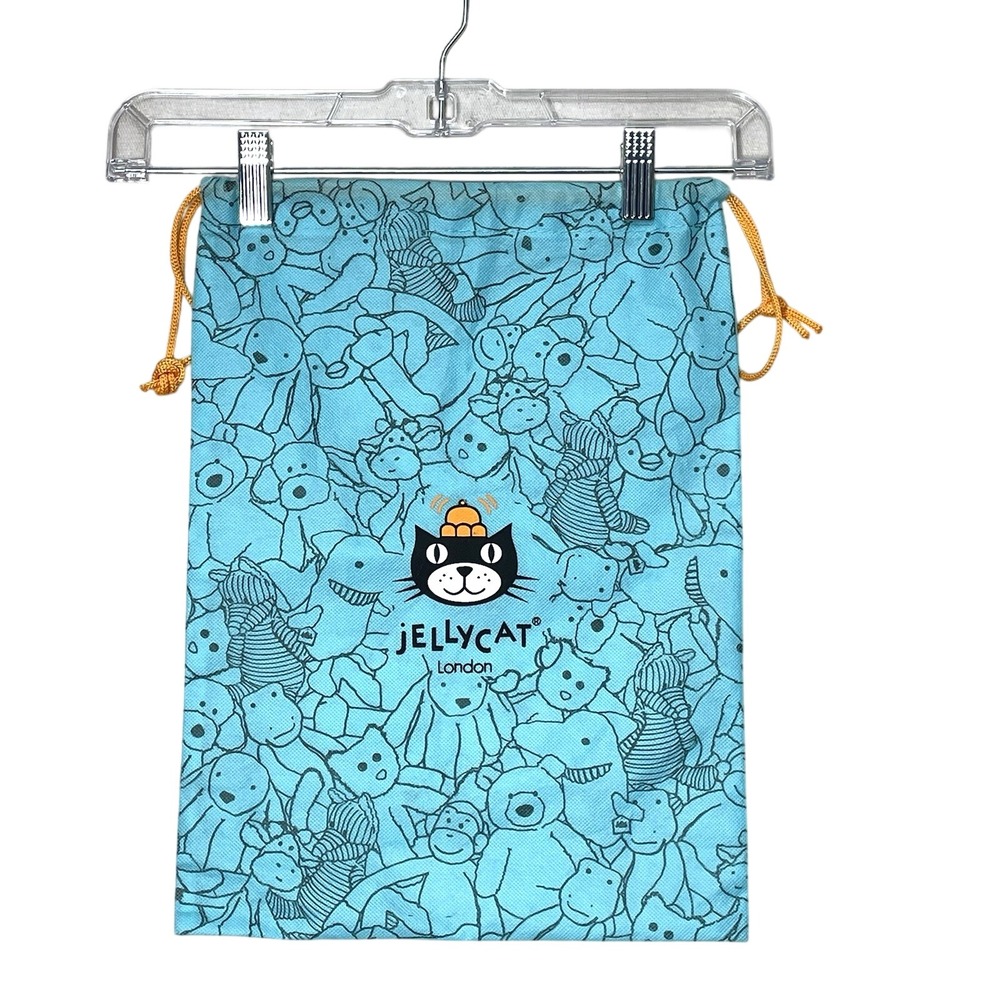 Jellycat London Blue Drawstring Dust Bag Pouch Storage Medium 11 x 15.5 Inches